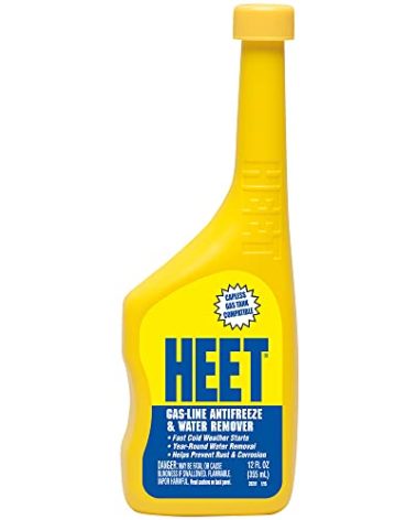 HEET Water Remover & Premium Gas Line Antifreeze, Removes Water from Fuel System, Prevents Gas-line Freezing, Winter Fuel Additive for Fast Cold Weather Starts, 12 fl. oz.