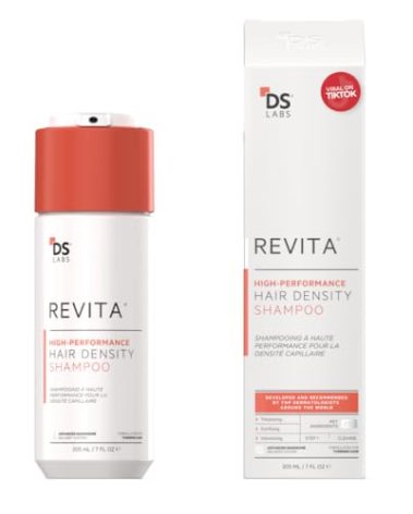 DS Labs Revita Shampoo – High-Performance Hair Density Shampoo, Volumizing & Thickening, Fuller, Healthier-Looking Hair, Sulfate & Silicone Free, For Men & Women, 205mL