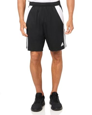 adidas Men's Tall Size Tiro 24 Training Shorts, Black/White
