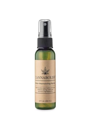 Cannabolish Wintergreen Smoke Odor Removing Spray and Air Freshener, 2 fl. oz. Travel Size
