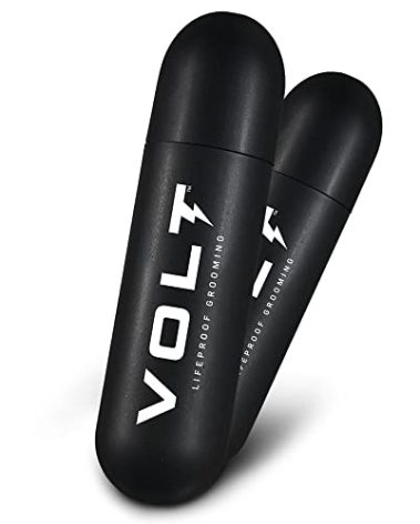 VOLT Grooming Instant Beard Color ECO 2 Pack Refill - Quick Drying Plant Based Hypoallergenic Brush on Color for Beards, Mustaches, and Eyebrows, Ebony (Brown/Black)