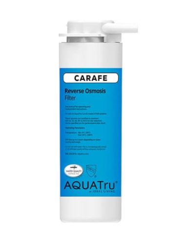 AquaTru Carafe AT100 Reverse Osmosis Filter | Reduces Arsenic, Lead, Parasitic Cysts, Copper, and More | Filters Impurities Down to 1/10000 of a Micron!