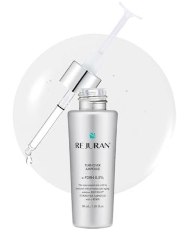 REJURAN® Turnover Ampoule, c-PDRN® – Original Salmon DNA PDRN Face Serum for Rejuvenation, Firming, Hydration & Youthful Glow, Refines Skin Texture. Korean Skincare (1.01 fl oz)