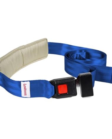 Lewitools 2025 New OT PT Adjustable Extremity Mobilization Belt | Handy Manual Therapy Aid | Featuring Mulligan - Inspired Design | Quick - Release Buckle for Training and Joint Release Stretching Discomfort Relief (Blue)