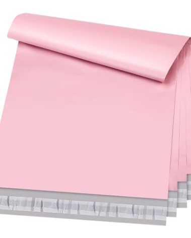 Metronic Large Poly Mailers 19x24 50 pcs, Shipping bags for Small Business, Shipping Envelopes for Clothing, Mailing Bags for Shipping Supplies in Pink