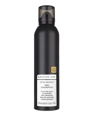 Kristin Ess Dry Shampoo Spray for Oily Hair - Absorbs Oil, Adds Volume with Minimal Residue, Style Extender + Fragrance Refresher - Sulfate-Free, Vegan + Color Safe - Fresh Pear Fragrance