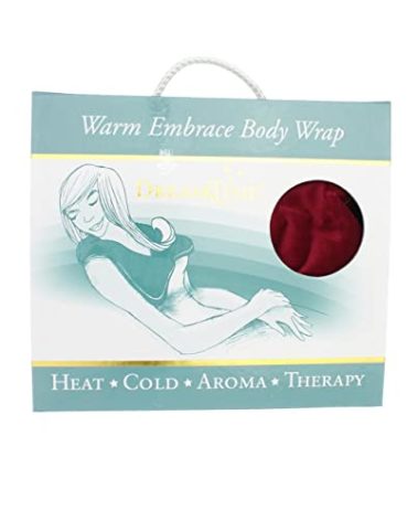 DreamTime Warm Embrace Body Wrap, Cranberry Velvet, 28 x 9 x 1