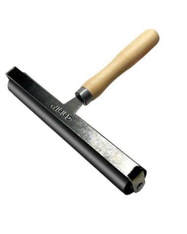 GELELF Smooth Peeling Brayer Roller - Wood Hand Roller Rollers Ink Roller Tape Roller for Gluing Taping Gel Printing Inking Block Printmaking Stamping Scrapbooks (#8: 8 Inch (20CM))