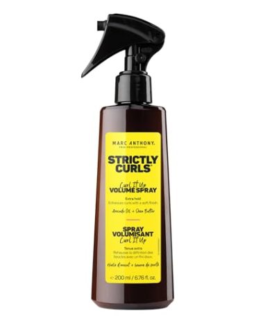 Marc Anthony Curl It Up Volume Boost Spray, Extra Hold, Strictly Curls - Avocado Oil & Shea Butter Enhances with a Soft Finish Paraben-Free, Sulfate-Free, Phthalate-Free