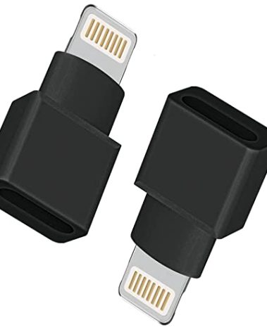 DESOFICON 2Pack Apple MFi Certified Lightning Extender Adapter, Male to Female, 8-pin for iPhone 13 12 11 X XS XR 8 7 6 iPad Transfer Audio Video Data