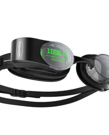 Holoswim 2 Pro Smart Swim Goggles Anti-fog AR Display, Real-time Metrics, Fitness Tracker, Apple/Garmin Compatible, AI-Powered Analysis and Workout Plan Pool/Open-Water Compatible