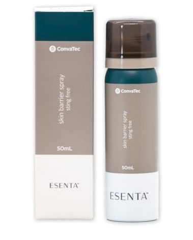 ConvaTec ESENTA Skin Barrier for Protection Around Stomas and Wounds, Silicone Based, Sting and Alcohol Free, 50 mL Spray Bottle (Pack of 1)