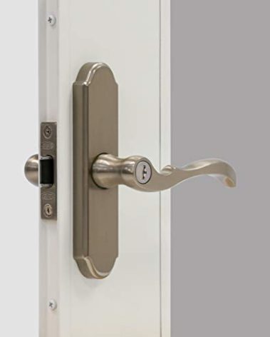 Larson Certified Storm Door M2 Mortise Brushed Nickel Handle Set, Storm Door Handle Replacement with Keyed Deadbolt