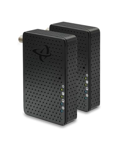 Hitron HTEM5 MoCA 2.5 Adapter Kit (2-Pack) | 2.5Gbps Ethernet Over Coax | Multi-Gig Wired Backhaul for Mesh WiFi, Streaming & Gaming | Includes 2 Adapters, Coax & Ethernet Cables