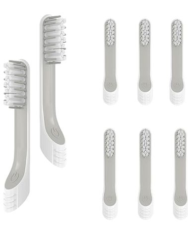 MERUYOO Toothbrush Replacement Heads Compatible with Quip, 8 Packs Electric Toothbrush Brush Head Refill for Quip, White