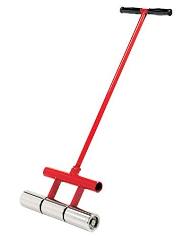 ROBERTS 10-935 35-Pound Lightweight Vinyl, Linoleum and Carpet Flooring Roller with Chrome-Plated Rollers, Insert Axles and Removable Handle for Easy Storage