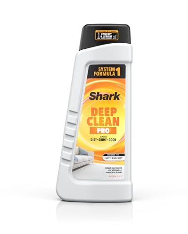 Shark CarpetXpert Deep Clean Pro Formula for All Shark Upright & Portable Carpet Cleaners, Formulated for all Carpets, Upholstery & Area Rugs, Eliminates Tough Pet Messes and Odors, 48oz, EXCM48