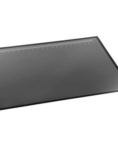 Artistic 41200 Office Products 20" x 31" Logo Pad Lift-top Desktop Organizer Desk Mat, Black/Clear