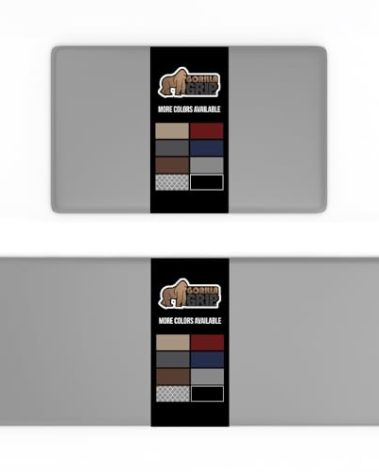 GORILLA GRIP 2 Pack Comfortable Cushioned Kitchen Mats for Floor, 17x24 + 17x48, Waterproof and Stain Resistant, 1/2 Inch Thick Soft Ergonomic Standing Desk Anti Fatigue Mat, Foam Supports Feet, Gray