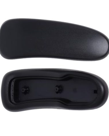 Office Chair Arm Pads Replacement for Herman Miller Classic Aeron Chair Graphite, 2Pack 100% Polyurethane Finish, Black