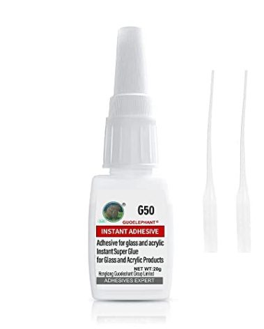 20g Glass Glue, Acrylic Adhesive,Used for Repairing and bonding Between Glass, Acrylic and Other Materials. Instant Super Glue for Glasses,Glass Products,Acrylic Products-Clear