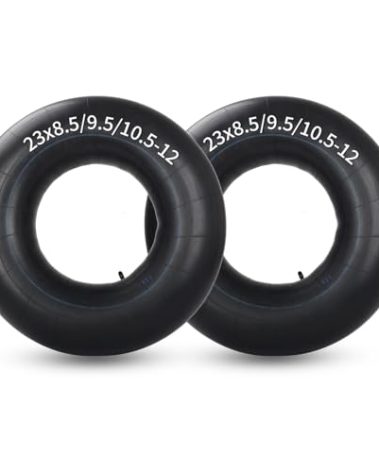 GICOOL 23x8.5-12 Butyl Inner Tubes, 2 Pack with TR13 Valve Stem, Heavy-Duty Inner Tubes, Replacement Tubes for John Deere Garden Tractor, Lawn Tractor, Riding Mower, MTD Rider