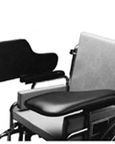The Aftermarket Group - TAGAC010022 Wheelchair Half Lap Tray, Black Padded Vinyl, Flip-Up Hardware, Right, TAG010022