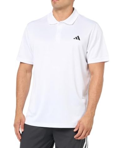 adidas Men's Train Essentials Polo Shirt, White