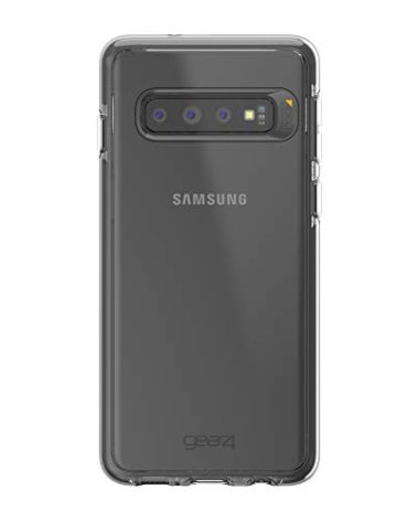 GEAR4 Piccadilly Clear Case with Advanced Impact Protection [ Protected by D3O ], Slim, Tough Design for Samsung Galaxy S10 Black OPEN BOX