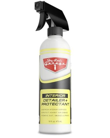 Jay Leno's Garage Interior Detailer & Protectant – Car Interior Cleaner Spray for Dash, Leather Seats & More – Auto Interior Cleaner, Auto Detailing Solution, Inside Car Cleaning Product (16 oz)