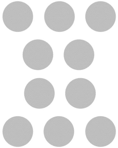 Kahuna Grip™ Bath and Shower 3" Circles Non-Slip Safety Treads - Clear (10 Pack)
