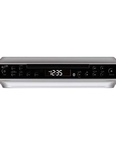iLive Bluetooth Under Cabinet Radio (FM) CD Player and MP3 Player, Bluetooth, USB, AUX in, MP3, CD, Music System with Kitchen Timer, Digital Clock, with Remote Control IKBC384SMP3U