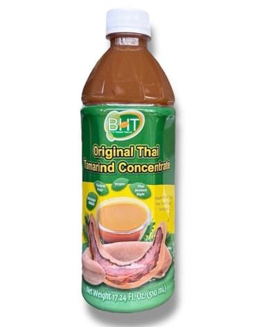 Original Thai tamarind concentrate perfect for Pad Thai sauce, papaya salad dressing, peanut sauce or as a refreshing tamarind drink. No sugar added, gluten free, Pack of 1 (510 mL)