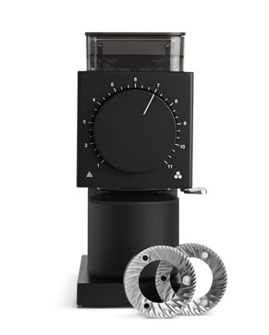 Fellow Gen 2 Ode Brew Grinder - Burr, Electric Coffee Bean Grinder with 31 Settings for Drip, French Press & Cold Brew - Small Footprint - Matte Black