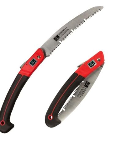 EZ KUT WOW Folding Saw 10” – Heavy-Duty Hand Saw for Tree Trimming, Pruning & Wood Cutting – Compact Foldable Design for Camping, Hunting & Survival – Razor Sharp SK4 Steel Blade