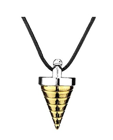 Gurren Lagann Core Drill Necklace, Black, Gold, 3X8