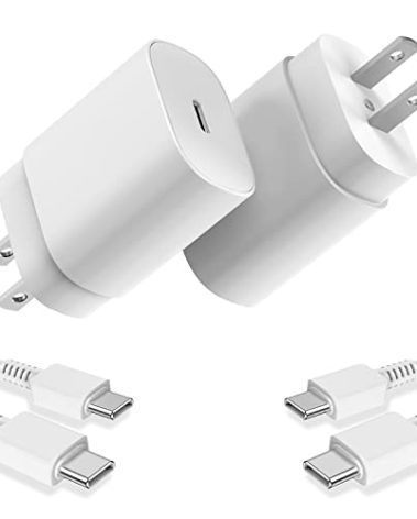 Type C Charger, 2 Pack 25W PD USB C Wall Charger Super Fast Charging Block & 6ft Android Phone Charger Cable for Samsung Galaxy S23 S22 S21 S20 Plus Ultra, Note 20 10 9 8/ S10 S9 S8 Pixel 6 5 4 Pro XL
