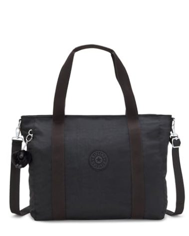 Kipling Women's Asseni Tote Bag, Lightweight Everyday Purse, Nylon Shoulder Bag