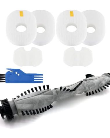 Sionlan Vacuum Roller Brush Filter Kit for Shark Rocket HV301, HV300, HV300W, HV302, HV303, HV305, HV308, HV310, UV450 Vacuum Replacement Parts
