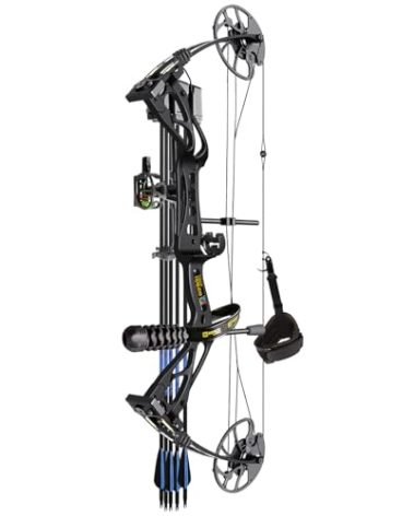 Sanlida Archery Dragon X8 RTH Compound Bow Package for Adults and Teens,18”-31” Draw Length,0-70 Lbs Draw Weight,up to IBO 310 fps,No Bow Press Needed,Limbs Made in USA,Limited Life-time Warranty