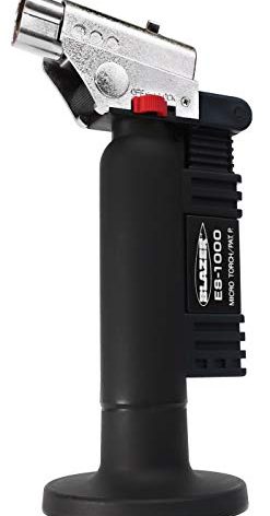 Blazer ES1000CR Spitfire Refillable Butane Torch, Black
