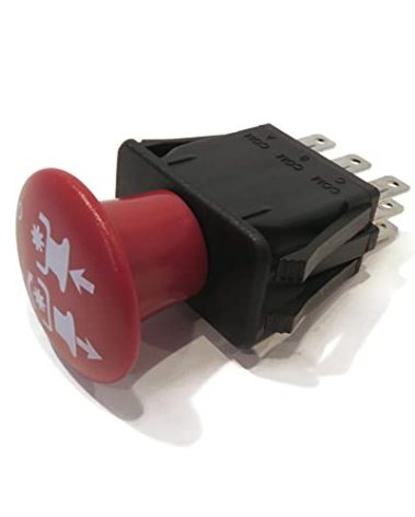Craftsman PTO SWITCH, 1-Way, 1-Ton, Push Button, Metal, Normally Open, 2 Pin, Panel Mount, IP65, 1 Count, G434G14