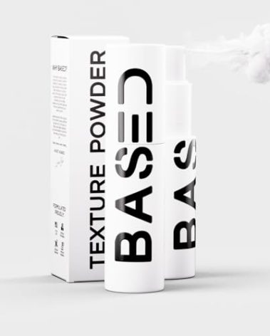 BASED Hair Texturizing Powder, Lightweight & Volumizing Hair Styling Powder with Matte Finish, Add Texture to Hair with Medium Hold, Best for Short to Medium Hair, (1.69oz Bottle, Pack of 1)