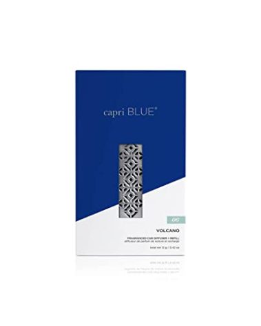 Capri Blue Volcano Fragranced Car Diffuser with Refills - Volcano Car Air Freshener Diffuser - Includes Tropical Fruit Scented Refills