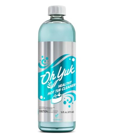 Oh Yuk Healthy Hot Tub Cleaner, The Most Effective Hot Tub Cleaner for Indoor and Outdoor Hot Tubs and Spas - 16 Ounces