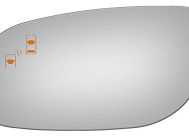 Burco 4311B Driver Side Power Replacement Mirror Glass with Lasered Holes to use with Factory Blind Spot Detector for 2010-2017 FORD TAURUS