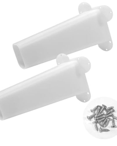 2 Pcs One Way Bat Door, Bat Cone One Way Excluder for Bats Make Your Structure Peace Again Bat Exclusion Reusable Tool Bat Deterrent Remove Plastic Cone Device for House Bats Control Removal
