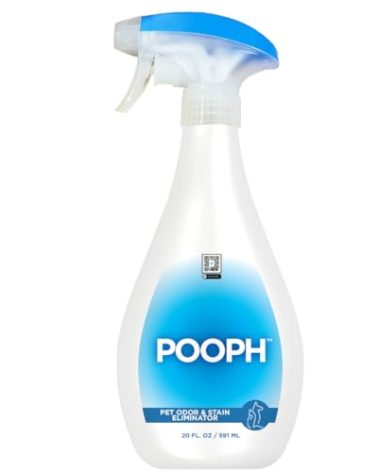 Pooph Pet Odor Eliminator, 20oz Spray - Dismantles Odors on a Molecular Basis, Dogs, Cats, Freshener, Urine, Poop, Pee, Deodorizer, Natures, Puppy, Fresh, Clean, Furniture, Potty, Safe