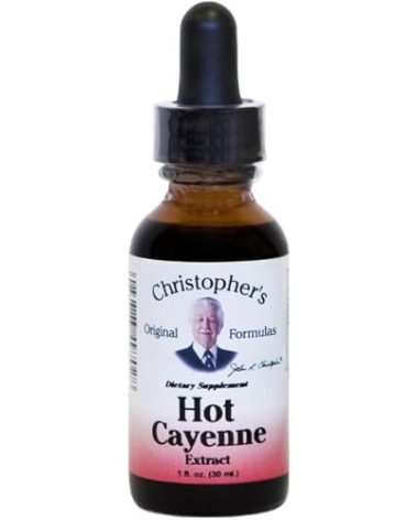 Christopher's Original Formulas Hot Cayenne Extract, 1 fl oz - Natural Herbal Supplement