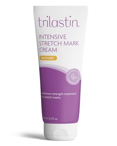 TriLASTIN Stretch Mark Cream for Pregnancy - 5.5 Oz Tube - Vitamin-Infused Cocoa Butter Formula - Intensive Scar Treatment - Hypoallergenic & Paraben-Free